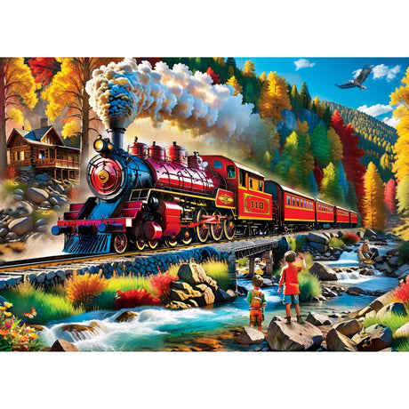 Railways - Fall Passage 1000 Piece Jigsaw Puzzle by Masterpieces Puzzles - Masterpieces Puzzles - Jigsaw Puzzles - The Puzzle Center