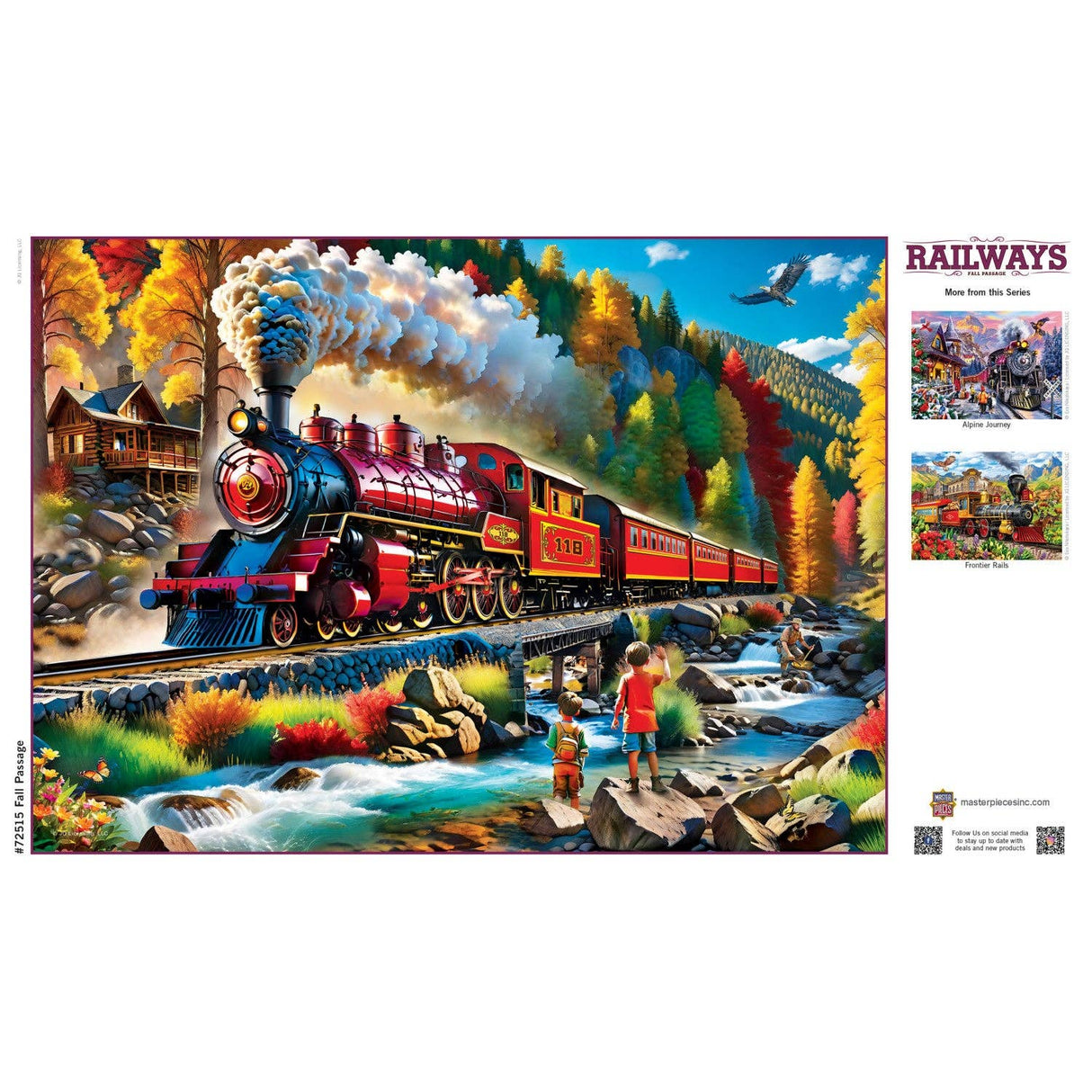Railways - Fall Passage 1000 Piece Jigsaw Puzzle by Masterpieces Puzzles - Masterpieces Puzzles - Jigsaw Puzzles - The Puzzle Center