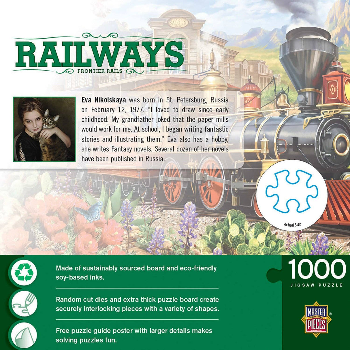 Railways Frontier Rails 1000 Piece Jigsaw Puzzle by Masterpieces - Masterpieces Puzzles - Jigsaw Puzzles - The Puzzle Center