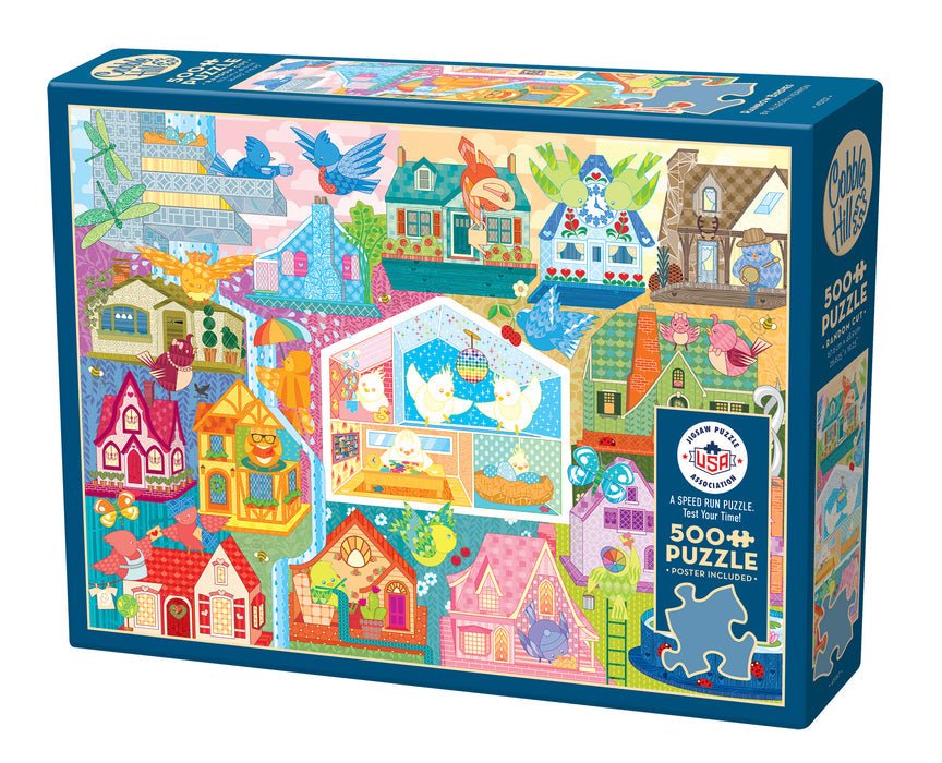Rainbow Birdies 500 Piece Jigsaw Puzzle | Cobble Hill - Jigsaw Puzzles - The Puzzle Center