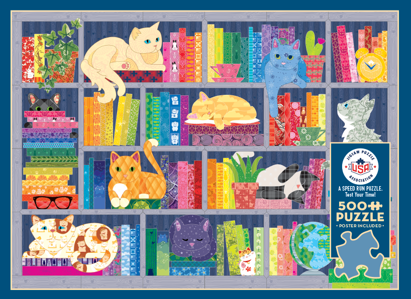 Rainbow Cats 500 Piece Jigsaw Puzzle | Cobble Hill - Jigsaw Puzzles - The Puzzle Center