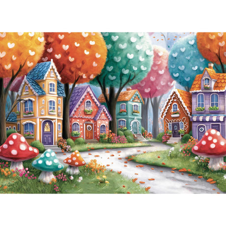 Rainbow Colored Street 1000 Piece Jigsaw Puzzle | Delfy Puzzles - Jigsaw Puzzles - The Puzzle Center