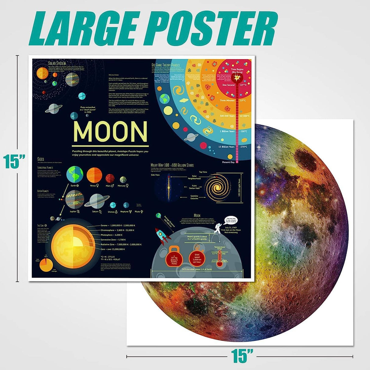 Rainbow Moon 1000 Piece Jigsaw Puzzle | Antelope - Jigsaw Puzzles - The Puzzle Center