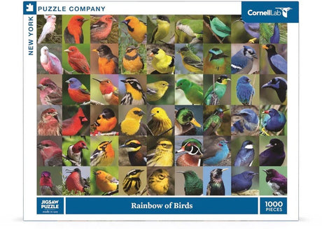 Rainbow of Birds 1000 Piece Jigsaw Puzzle | New York Puzzle Company - Jigsaw Puzzles - The Puzzle Center