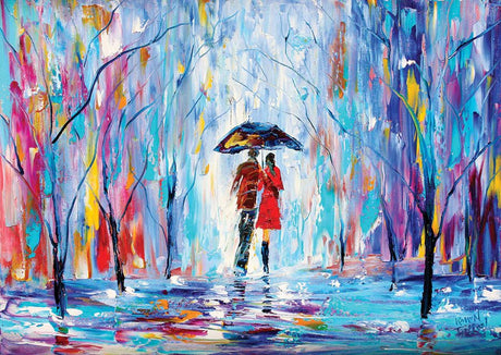 Rainy Love 1000 Piece Puzzle by Enjoy Puzzles - Enjoy Puzzles - Jigsaw Puzzles - The Puzzle Center