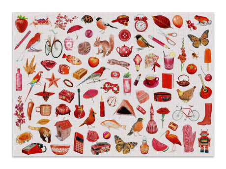 Red 1000 Piece Jigsaw Puzzle | Cloudberries - Jigsaw Puzzles - The Puzzle Center