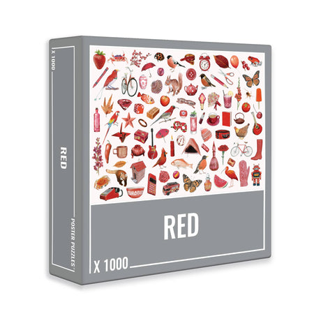 Red 1000 Piece Jigsaw Puzzle | Cloudberries - Jigsaw Puzzles - The Puzzle Center