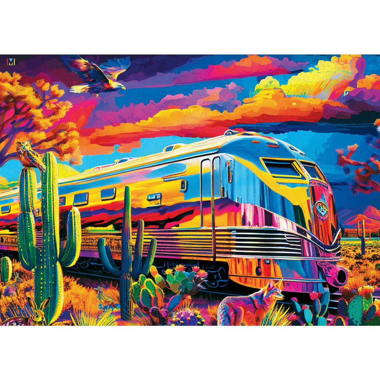 Roadsides of the Southwest - Desert Express 500 Piece Puzzle by Materpieces Puzzles - Masterpieces Puzzles - Jigsaw Puzzles - The Puzzle Center