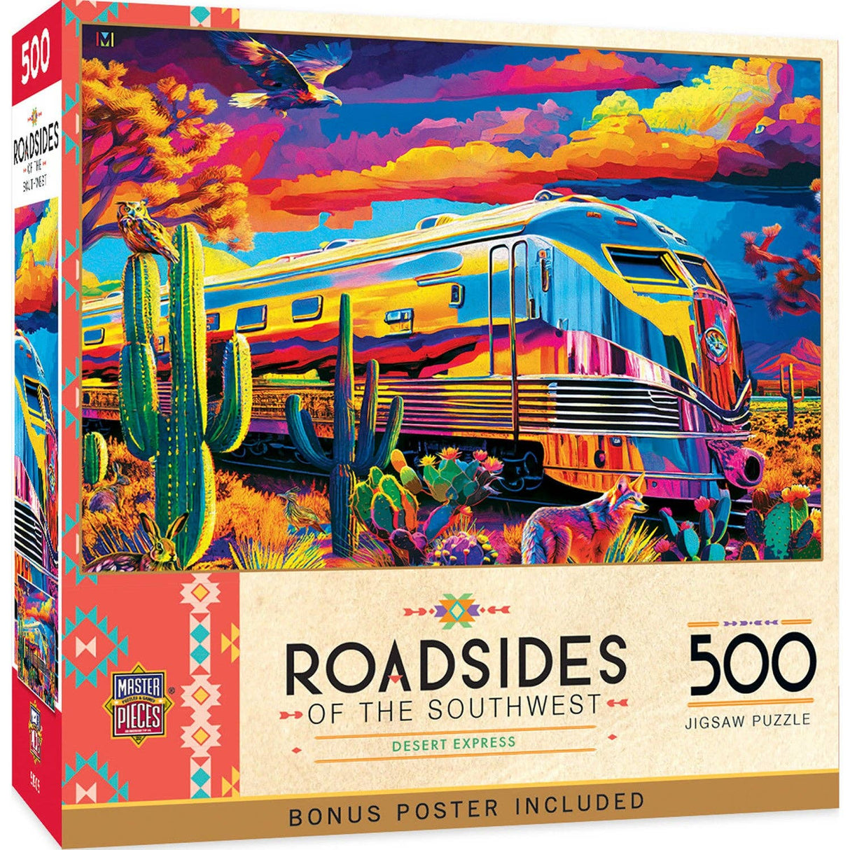 Roadsides of the Southwest - Desert Express 500 Piece Puzzle by Materpieces Puzzles - Masterpieces Puzzles - Jigsaw Puzzles - The Puzzle Center