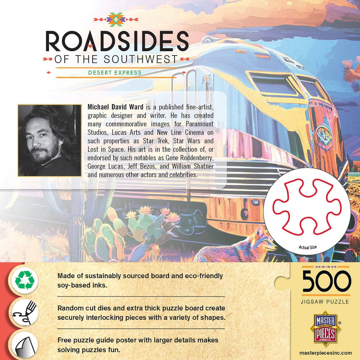 Roadsides of the Southwest - Desert Express 500 Piece Puzzle by Materpieces Puzzles - Masterpieces Puzzles - Jigsaw Puzzles - The Puzzle Center