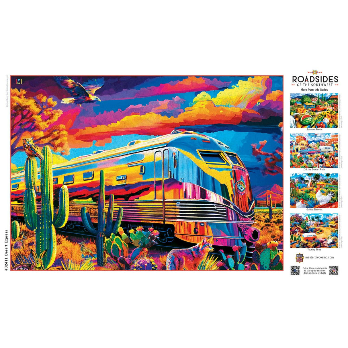 Roadsides of the Southwest - Desert Express 500 Piece Puzzle by Materpieces Puzzles - Masterpieces Puzzles - Jigsaw Puzzles - The Puzzle Center