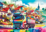 Rolling Through Colors 1000 Piece Jigsaw Puzzle | Delfy Puzzles - Jigsaw Puzzles - The Puzzle Center