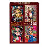 Romi Lerda (2) 4 x 260 Pieces Jigsaw Puzzles | Magnolia - Jigsaw Puzzles - The Puzzle Center