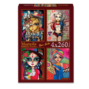 Romi Lerda (2) 4 x 260 Pieces Jigsaw Puzzles | Magnolia - Jigsaw Puzzles - The Puzzle Center