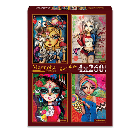 Romi Lerda (2) 4 x 260 Pieces Jigsaw Puzzles | Magnolia - Jigsaw Puzzles - The Puzzle Center