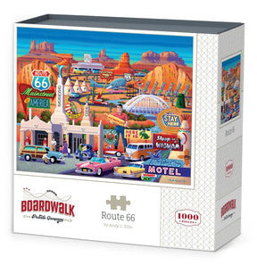 Route 66 1000 Piece Jigsaw Puzzle by Boardwalk Puzzle Company - Boardwalk - Jigsaw Puzzles - The Puzzle Center