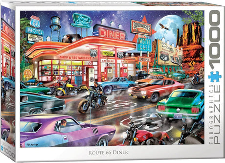 Route 66 Diner 1000 Piece Jigsaw Puzzle | Eurographics - Jigsaw Puzzles - The Puzzle Center