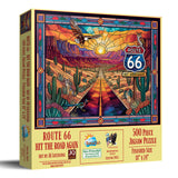 Route 66 - Hit The Road Again 500 Piece Jigsaw Puzzle | SunsOut