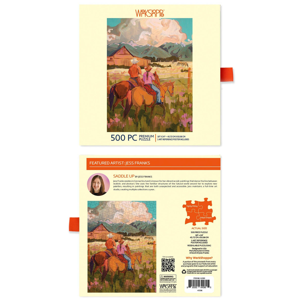 Saddle Up 500 Piece Jigsaw Puzzle | WerkShoppe - Jigsaw Puzzle - The Puzzle Center