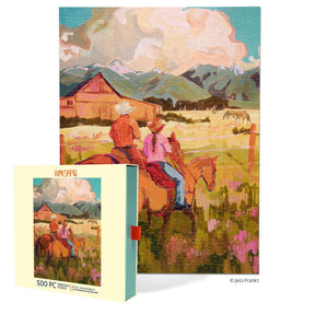 Saddle Up 500 Piece Jigsaw Puzzle | WerkShoppe - Jigsaw Puzzle - The Puzzle Center