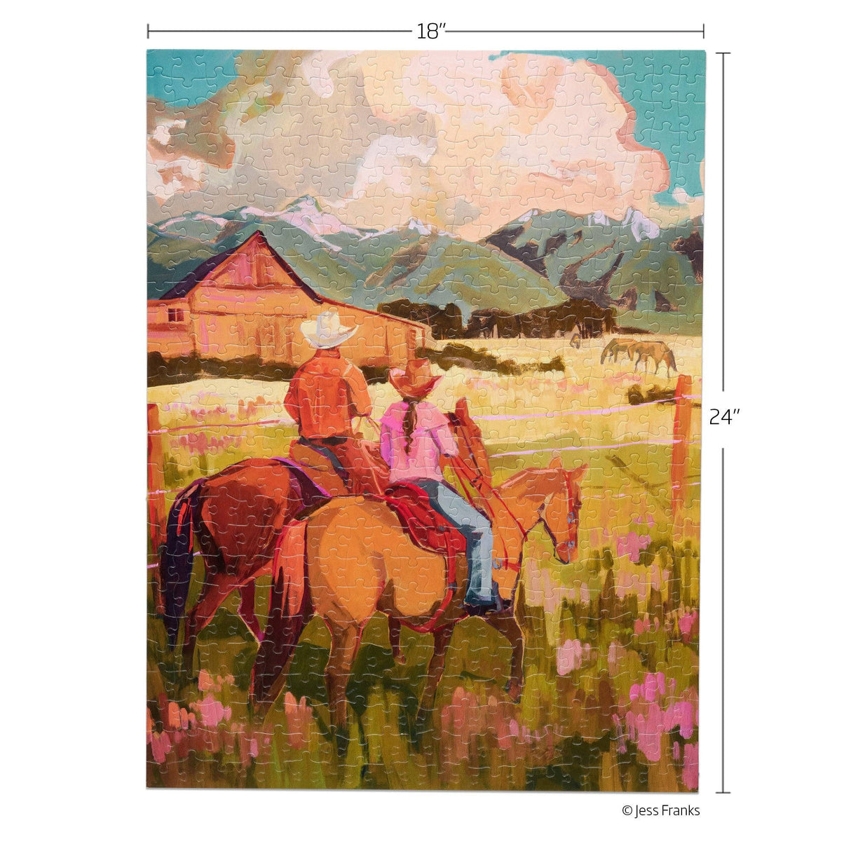 Saddle Up 500 Piece Jigsaw Puzzle | WerkShoppe - Jigsaw Puzzle - The Puzzle Center
