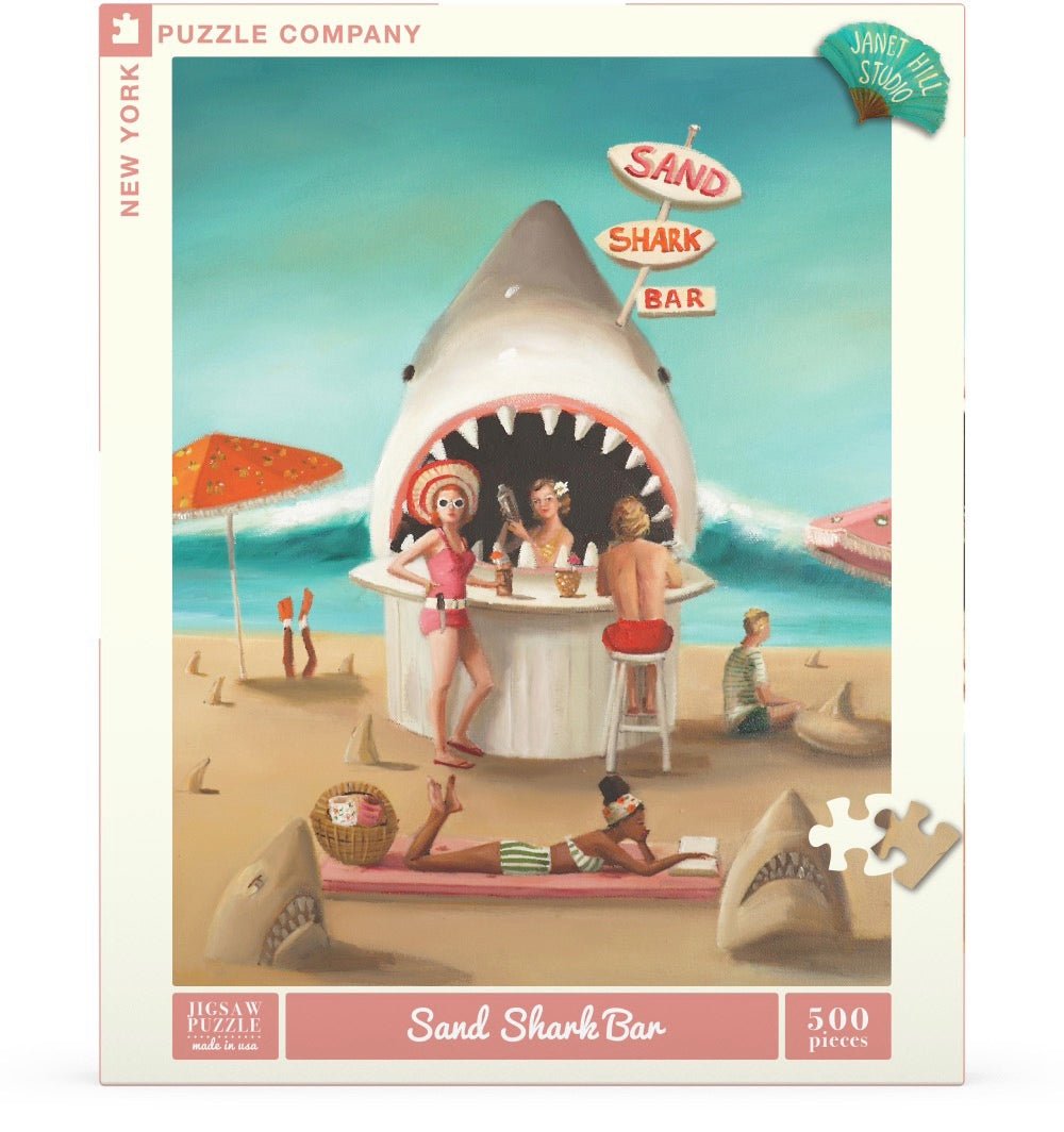 Sand Shark Bar 500 Piece Jigsaw Puzzle | New York Puzzle Company - Jigsaw Puzzles - The Puzzle Center