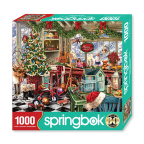 Santa's Workshop 1000 Piece Jigsaw Puzzle | Springbok Puzzles - Springbok Puzzles - Jigsaw Puzzles - The Puzzle Center