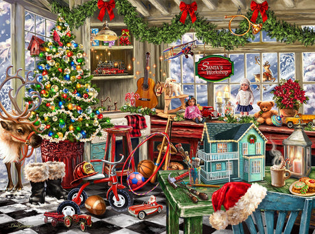 Santa's Workshop 1000 Piece Jigsaw Puzzle | Springbok Puzzles - Springbok Puzzles - Jigsaw Puzzles - The Puzzle Center
