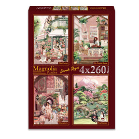 Sarah Reyes 4 x 260 Pieces Jigsaw Puzzles | Magnolia - Jigsaw Puzzles - The Puzzle Center
