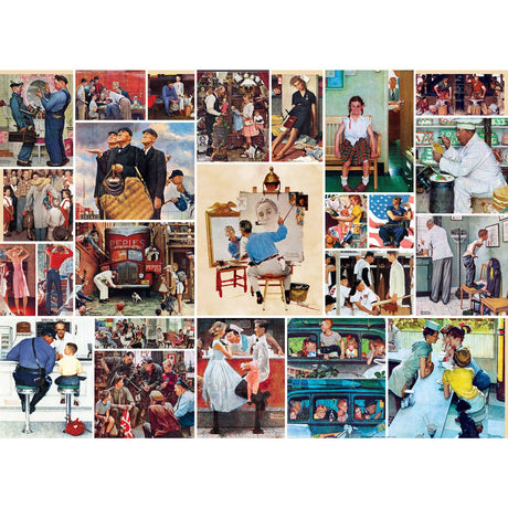 Saturday Evening Post - Rockwell Collage 1000 Piece Puzzle | Masterpieces Puzzles - Masterpieces Puzzles - Jigsaw Puzzles - The Puzzle Center