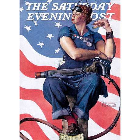 Saturday Evening Post - Rosie the Riveter 1000 Piece Puzzle by Masterpieces Puzzles - Masterpieces Puzzles - Jigsaw Puzzles - The Puzzle Center