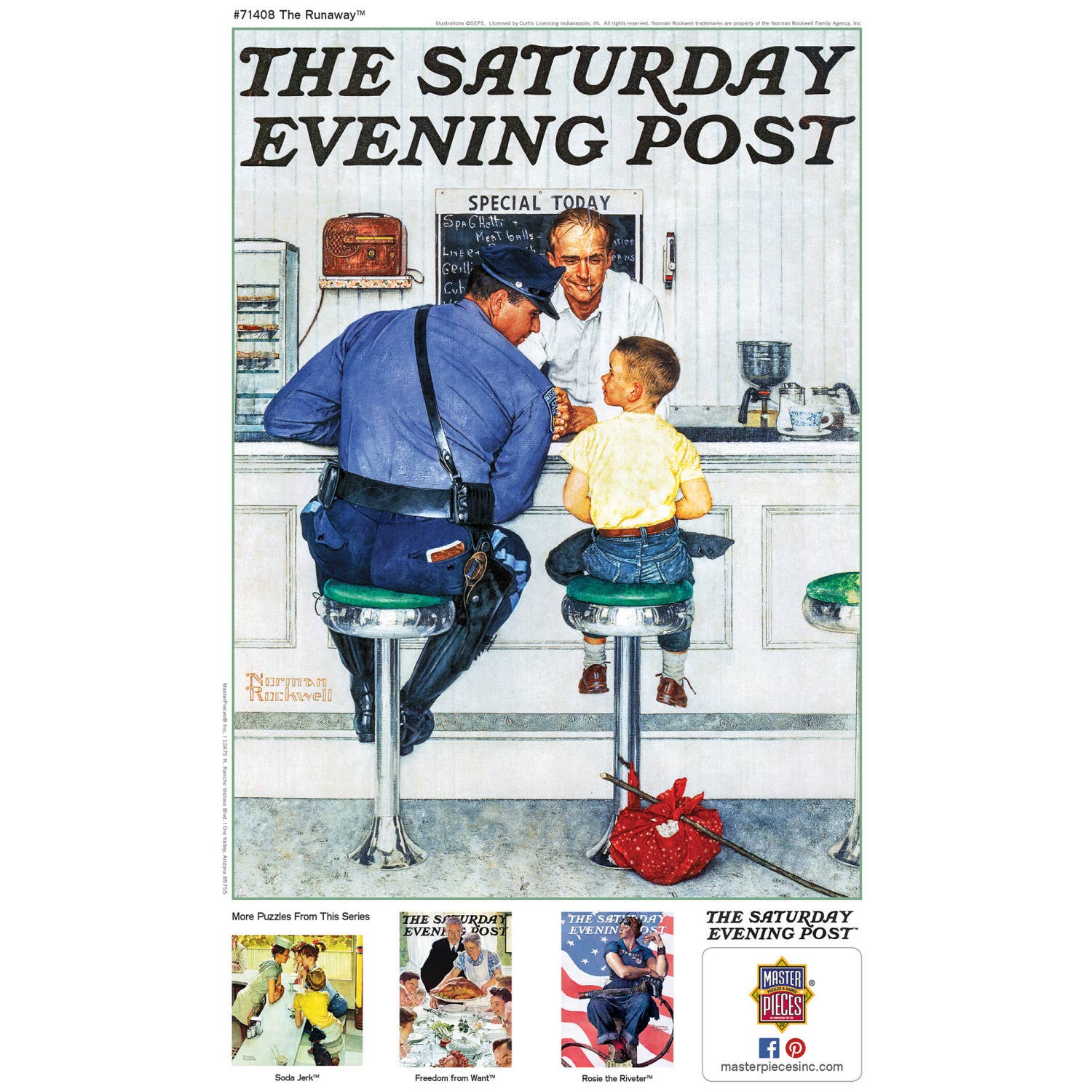 Saturday Evening Post - The Runaway 1000 Piece Puzzle by