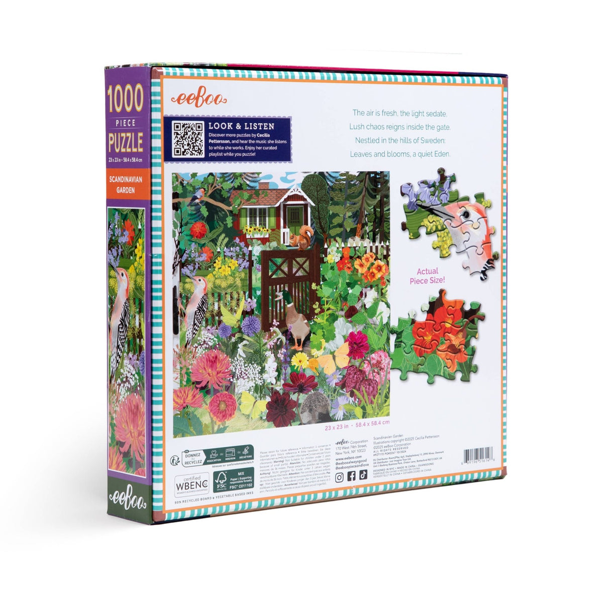 Scandinavian Garden 1000 Piece Jigsaw Puzzle | eeBoo - Jigsaw Puzzles - The Puzzle Center