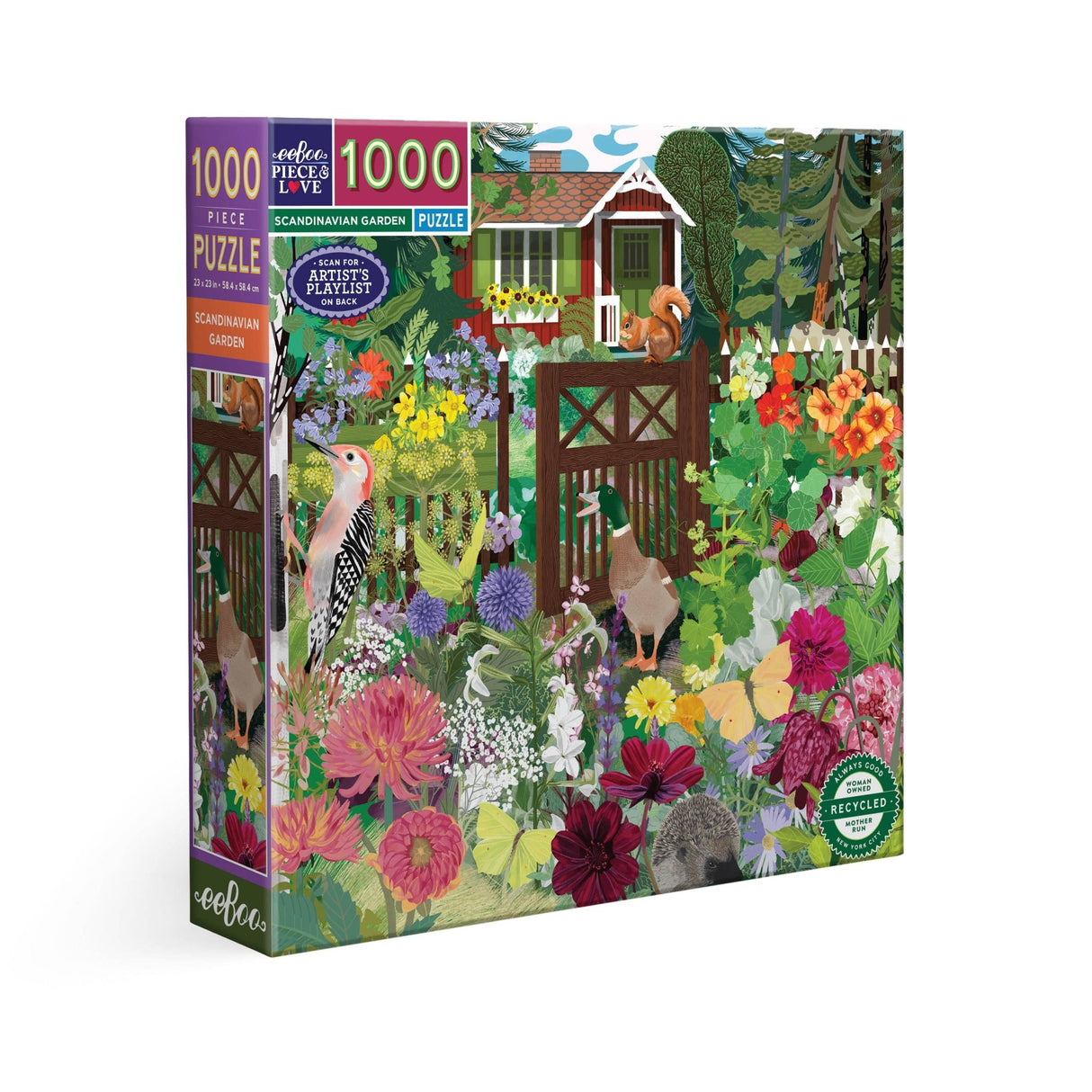 Scandinavian Garden 1000 Piece Jigsaw Puzzle | eeBoo - Jigsaw Puzzles - The Puzzle Center