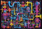 Sci - Fi Sewer 1000 Piece Jigsaw Puzzle | Trippy Puzzle Co - Jigsaw Puzzles - The Puzzle Center