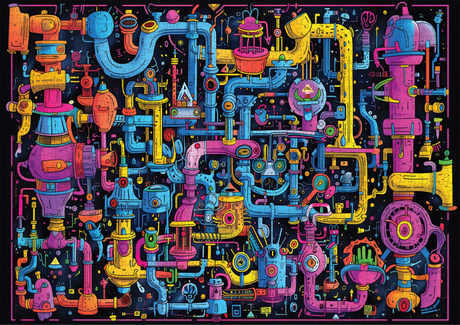 Sci - Fi Sewer 1000 Piece Jigsaw Puzzle | Trippy Puzzle Co - Jigsaw Puzzles - The Puzzle Center
