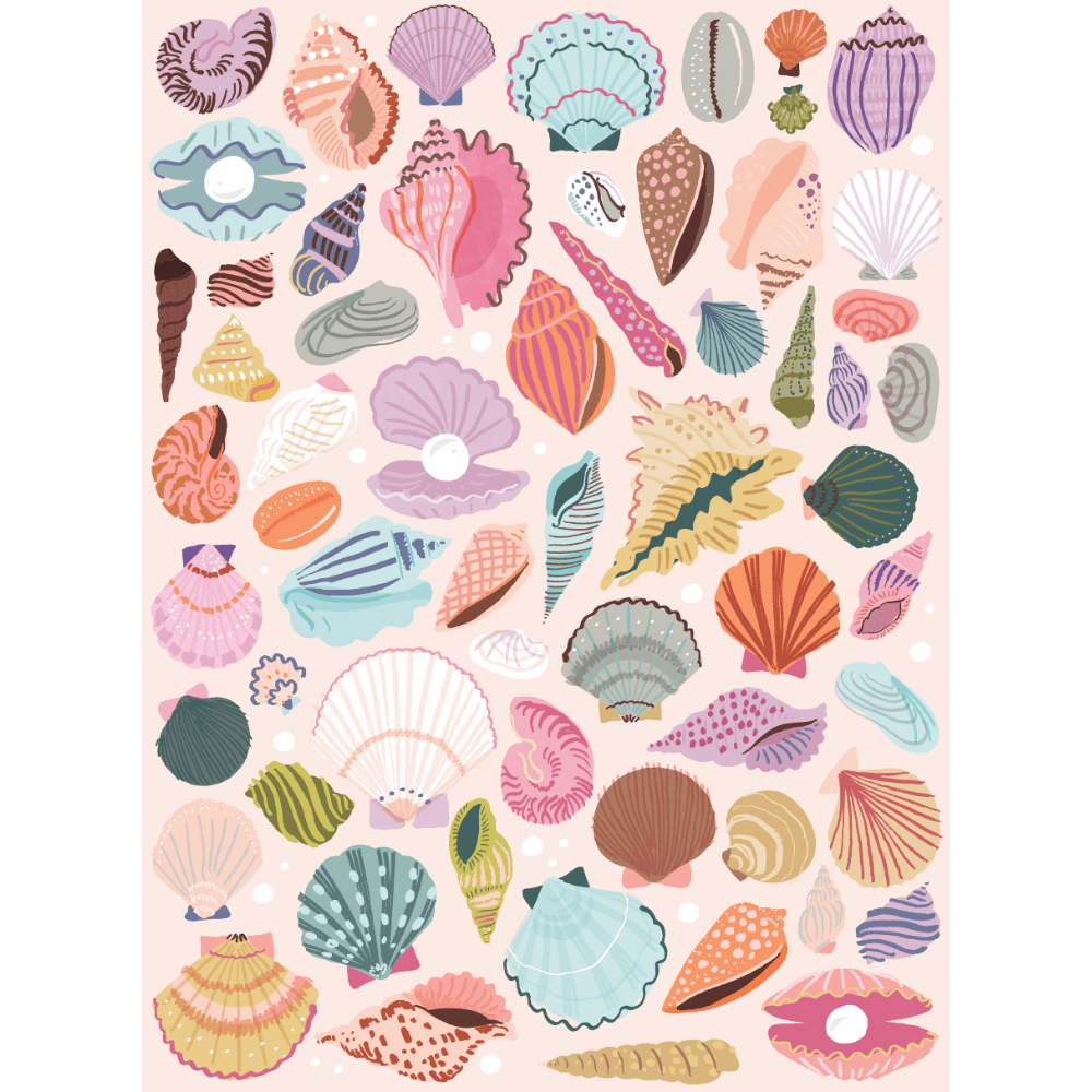 Seashells by the Seashore 1000 Piece Puzzle by Puzzlefolk - Puzzlefolk - Jigsaw Puzzles - The Puzzle Center