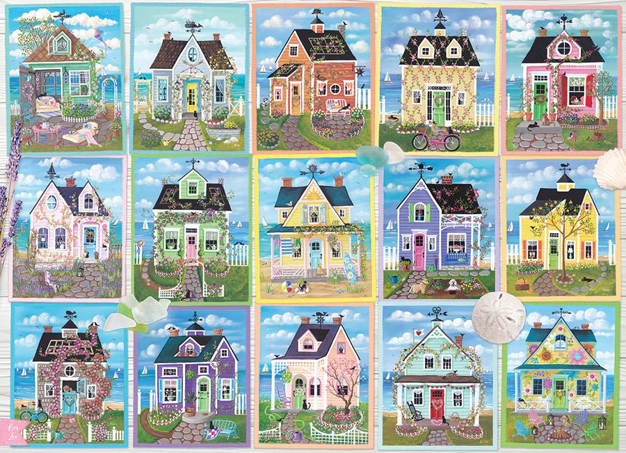 Seaside Cottages 1000 Piece Jigsaw Puzzle | Cobble Hill Puzzles - Jigsaw Puzzles - The Puzzle Center