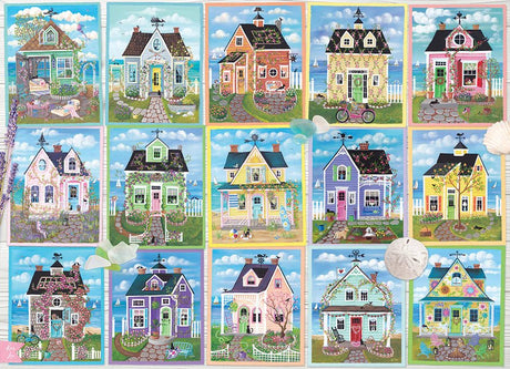 Seaside Cottages 1000 Piece Jigsaw Puzzle | Cobble Hill Puzzles - Jigsaw Puzzles - The Puzzle Center