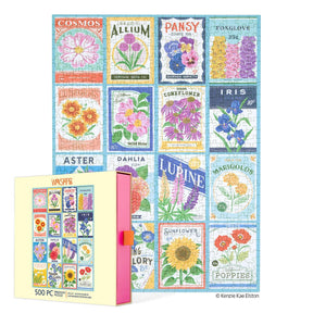 Seed Packets 500 Piece Jigsaw Puzzle | WerkShoppe - Jigsaw Puzzles - The Puzzle Center