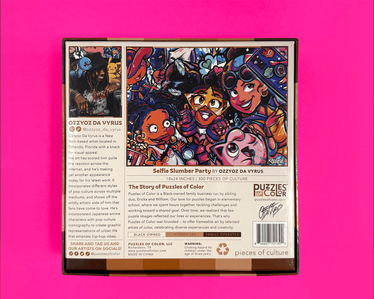 Selfie Slumber Party 300 Piece Jigsaw Puzzle | Puzzles of Color - Jigsaw Puzzles - The Puzzle Center