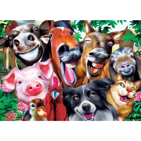 Selfies – Barnyard Grins 500 Piece Puzzle by Masterpieces Puzzles - Masterpieces Puzzles - Jigsaw Puzzles - The Puzzle Center - 