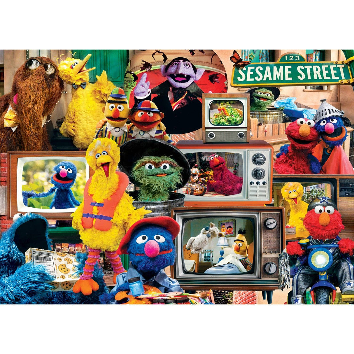 Sesame Street - Big Bird's Block Party 1000 Piece Puzzle by Masterpieces Puzzles - Masterpieces Puzzles - Jigsaw Puzzles - The Puzzle Center