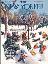 Sledding in the Park 500 Piece Jigsaw Puzzle | New York Puzzle Company - Jigsaw Puzzles - The Puzzle Center