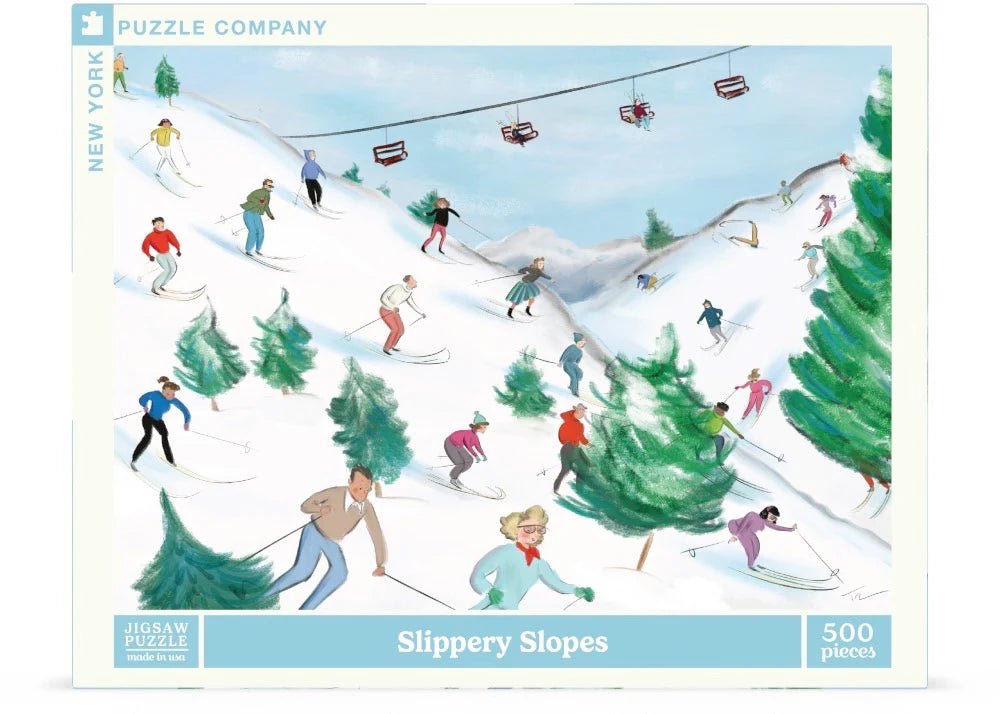 Slippery Slopes 500 Piece Jigsaw Puzzle | New York Puzzle Company - Jigsaw Puzzles - The Puzzle Center