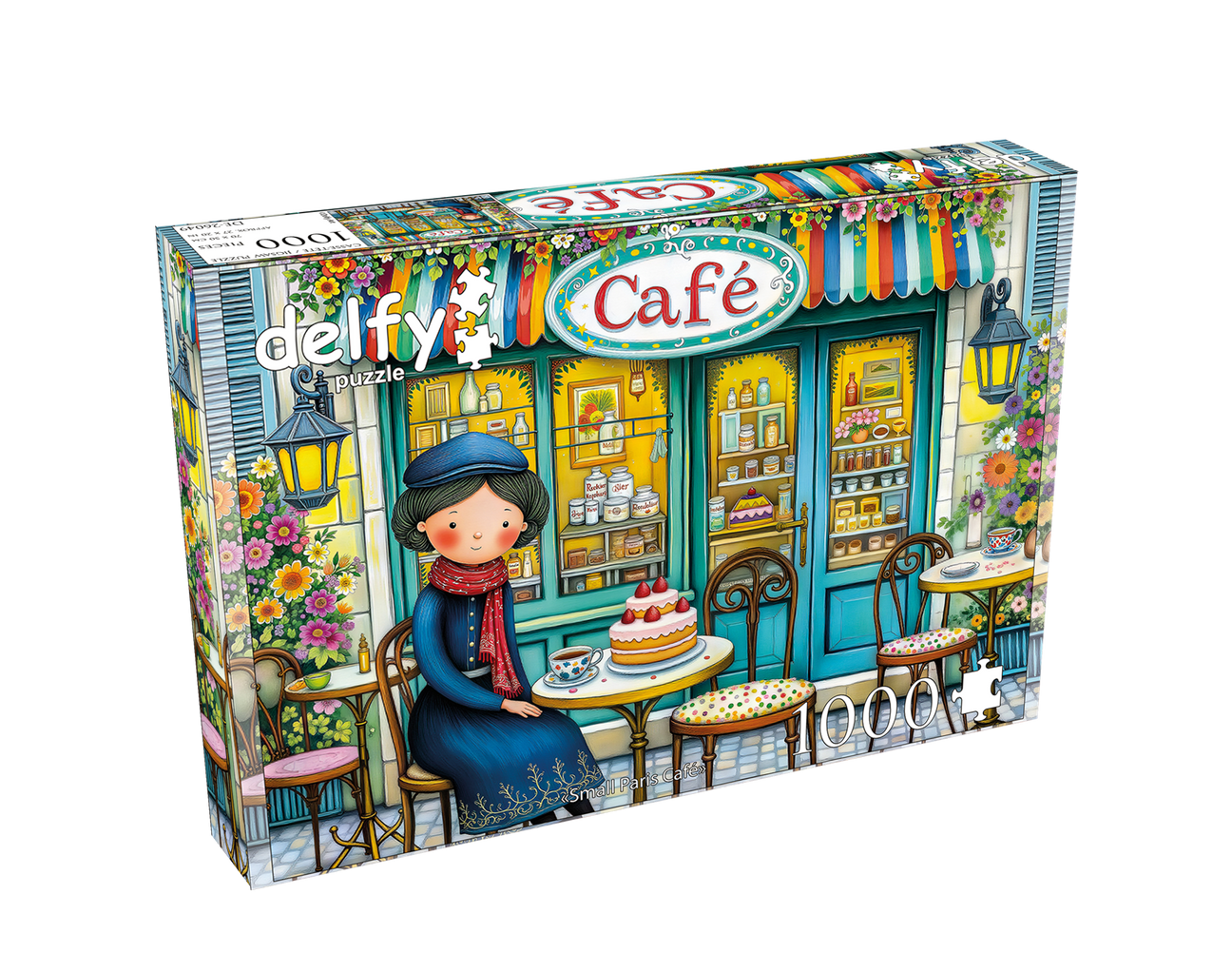 Small Paris Café 1000 Piece Jigsaw Puzzle | Delfy - Jigsaw Puzzles - The Puzzle Center