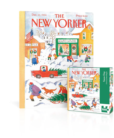 Snow Day Mini 100 Piece Mini Jigsaw Puzzle | New York Puzzle Company - Mini Jigsaw Puzzles - The Puzzle Center