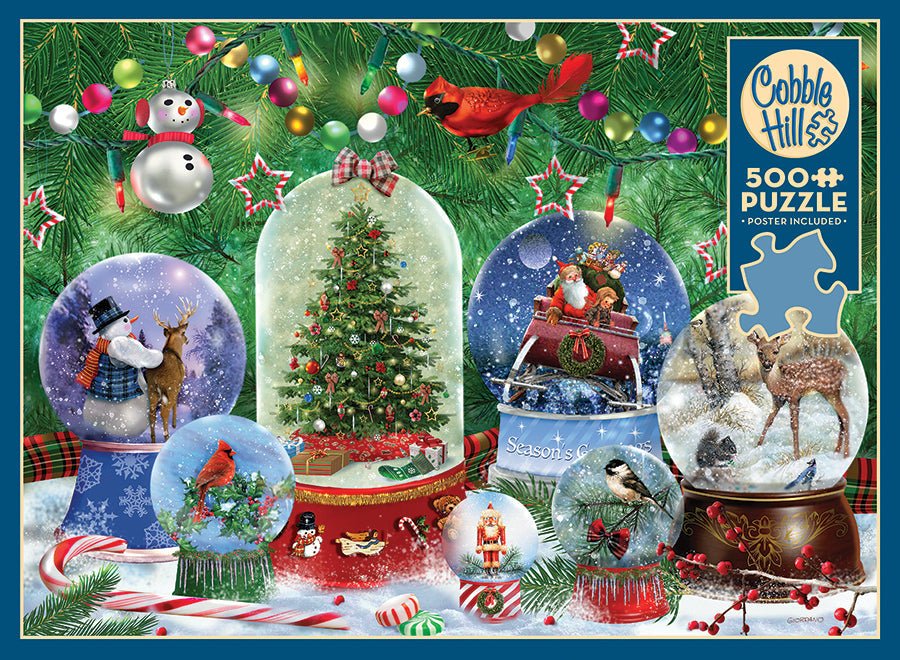 Snow Globes 500 Piece Jigsaw Puzzle | Cobble Hill - Jigsaw Puzzles - The Puzzle Center