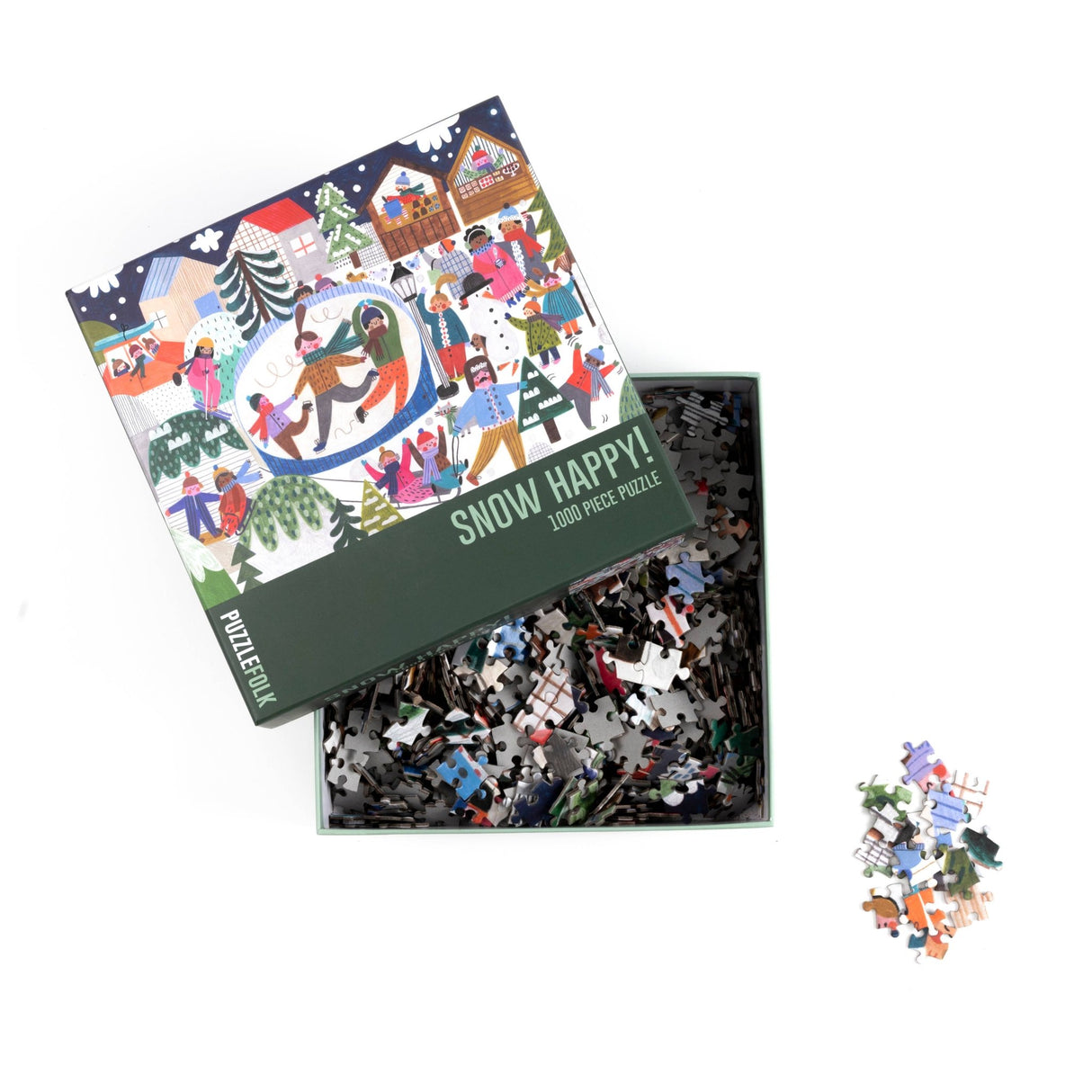 Snow Happy 1000 Piece Jigsaw Puzzle by Puzzlefolk - Jigsaw Puzzles - The Puzzle Center