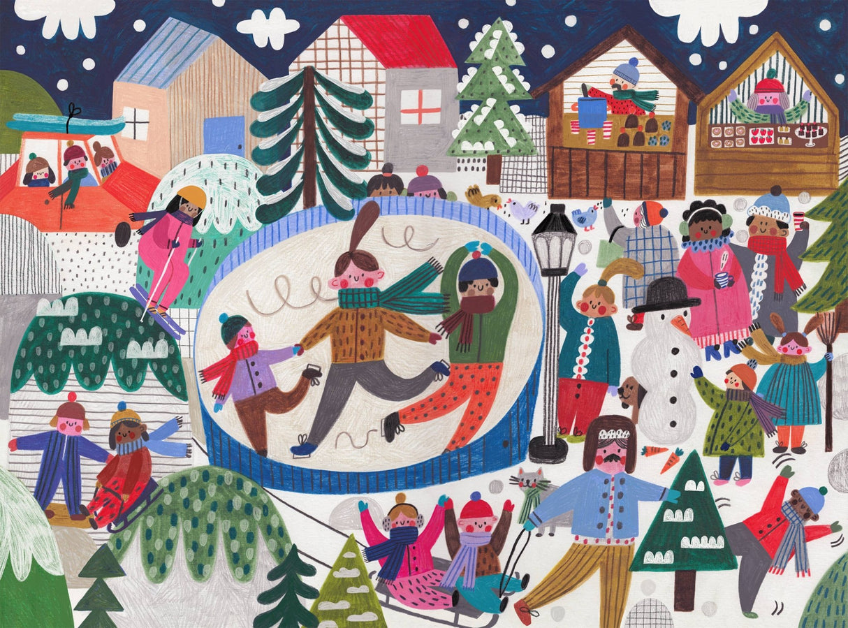 Snow Happy 1000 Piece Jigsaw Puzzle by Puzzlefolk - Jigsaw Puzzles - The Puzzle Center